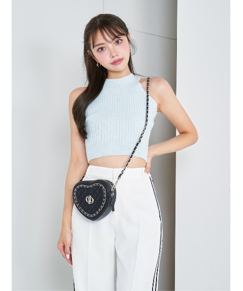Darich(ダーリッチ)の「バックレースアップアメスリニットトップス(ニット/セーター・レディース・ホワイト/ピンク/サックスブルー・FREE)」の2枚目の写真