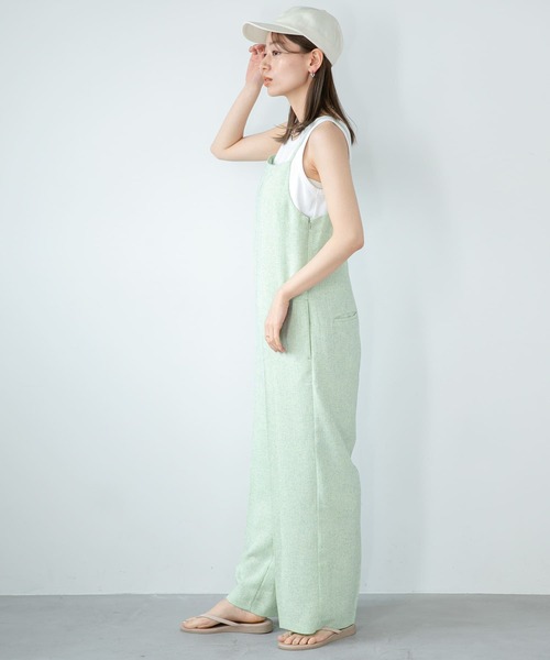 URBAN RESEARCH Sonny Label（アーバンリサーチサニーレーベル）の「サマーツイードキャミサロペット（サロペット/オーバーオール・レディース・ブラック/グリーン・36/38）」の18枚目の写真
