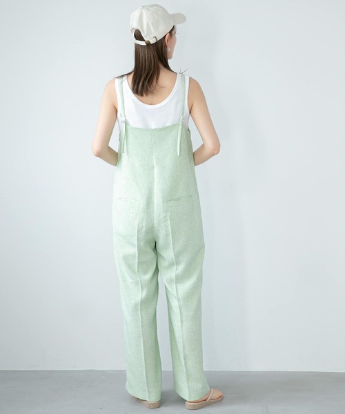 URBAN RESEARCH Sonny Label（アーバンリサーチサニーレーベル）の「サマーツイードキャミサロペット（サロペット/オーバーオール・レディース・ブラック/グリーン・36/38）」の19枚目の写真