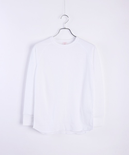 JEMORGAN(ジェーイーモーガン)の「JEMORGAN / ジェーイーモーガン ラグランスリーブ ワッフル 長袖Tシャツ(Tシャツ/カットソー・レディース・ネイビー/ホワイト/ナチュラル/杢グレー/ブラック・FREE)」の13枚目の写真