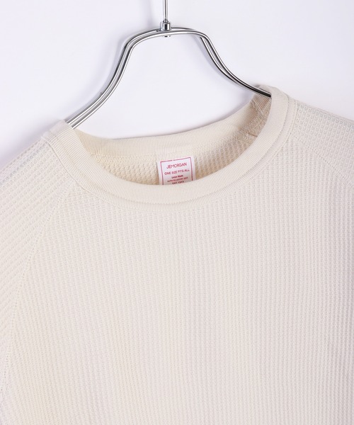 JEMORGAN(ジェーイーモーガン)の「JEMORGAN / ジェーイーモーガン ラグランスリーブ ワッフル 長袖Tシャツ(Tシャツ/カットソー・レディース・ネイビー/ホワイト/ナチュラル/杢グレー/ブラック・FREE)」の21枚目の写真