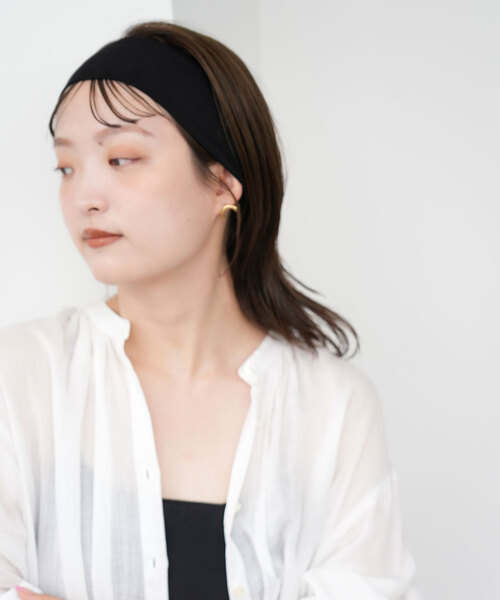 SLOBE IENA（スローブイエナ）の「SLOBE ヘアターバン（ヘアバンド・レディース・ブラック・FREE）」の2枚目の写真