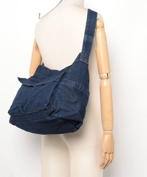FUNALIVE(ファンアライブ)の「RUCCHE デニムショルダーBAG(ショルダーバッグ・メンズ・ライトブルー/インディゴブルー・F)」の3枚目の写真
