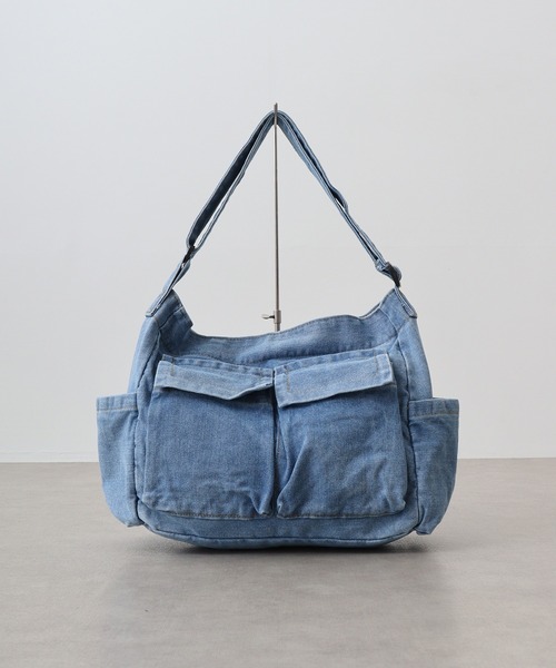 FUNALIVE(ファンアライブ)の「RUCCHE デニムショルダーBAG(ショルダーバッグ・メンズ・ライトブルー/インディゴブルー・F)」の5枚目の写真
