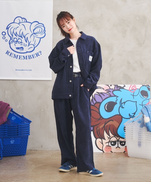 Naptime. コーデュロイシャツ　ジャケット　ブルー　Sサイズ　美品 Next：日本 ネイビー ブルー - コーデュロイ ツインポケット コットン