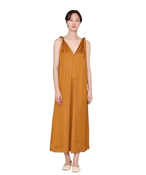 BASERANGE（ベースレンジ）の「BASERANGE / ベースレンジ：NEIL DRESS：DRNE-VI-SU24[ANN]（ワンピース・レディース・オレンジ系その他・XS）」の6枚目の写真
