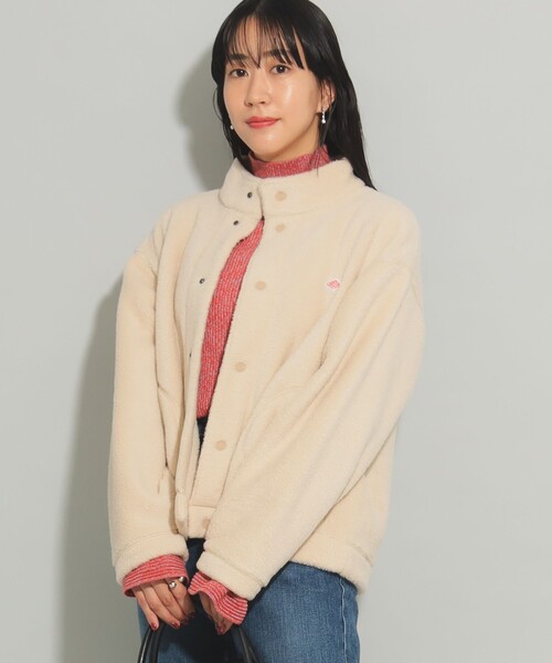 Ray BEAMS(レイビームス)の「DANTON / フリース 2(ブルゾン・レディース・ベージュ/ブラック・MEDIUM)」の19枚目の写真