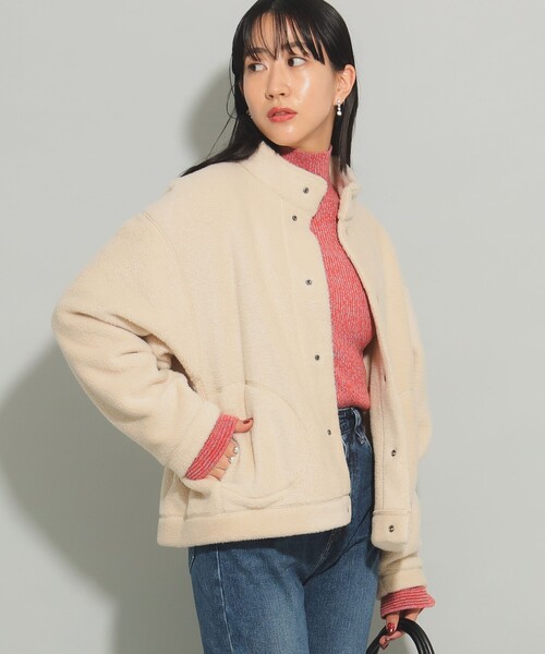 Ray BEAMS(レイビームス)の「DANTON / フリース 2(ブルゾン・レディース・ベージュ/ブラック・MEDIUM)」の20枚目の写真