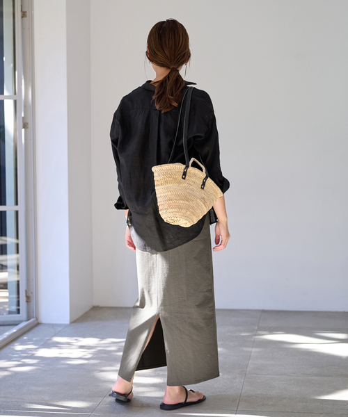 FRAMeWORK(フレームワーク)の「≪追加≫天竺ジャージドレス2(ワンピース・レディース・ブラック/グレー・FREE)」の13枚目の写真