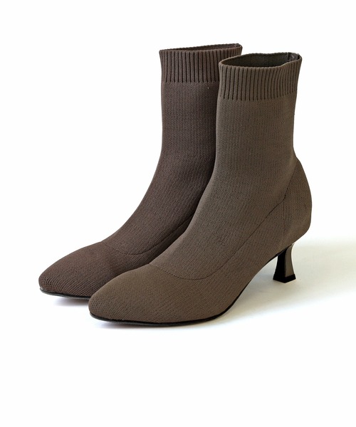 RiiiKa(リーカ)の「【RiiiKa/リーカ】ストレッチニットブーツ(ブーツ・レディース・ベージュ/ブラック/ブラウン系その他・LL/S/M/L)」の5枚目の写真