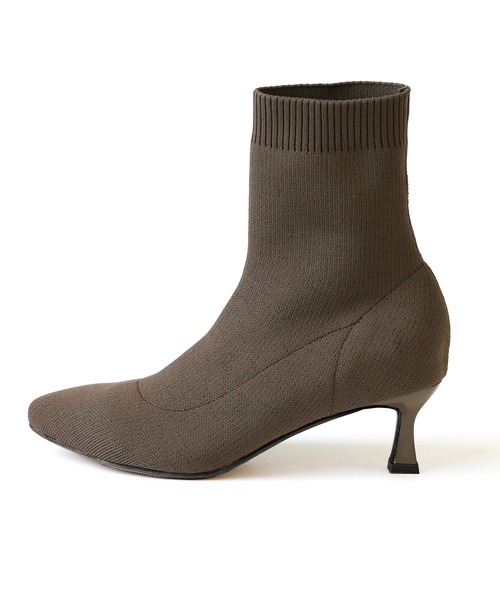 RiiiKa(リーカ)の「【RiiiKa/リーカ】ストレッチニットブーツ(ブーツ・レディース・ベージュ/ブラック/ブラウン系その他・LL/S/M/L)」の4枚目の写真