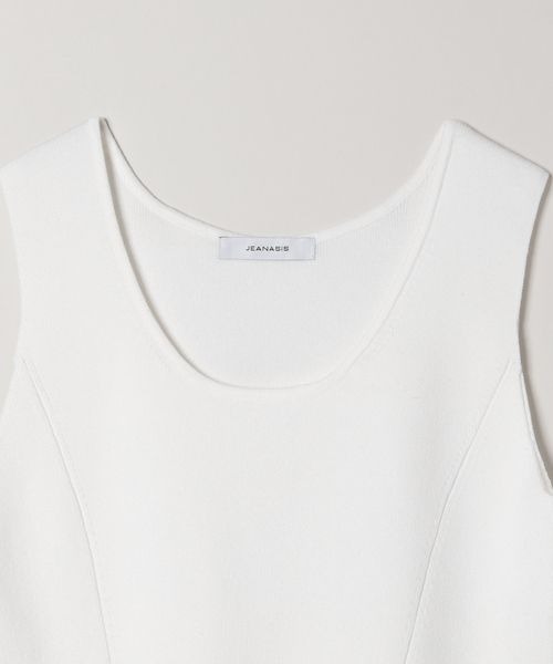 JEANASIS（ジーナシス）の「パネルラインソウバリタンク/142946（タンクトップ・レディース・パープル/ホワイト/ブラック/グレー・FREE）」の10枚目の写真