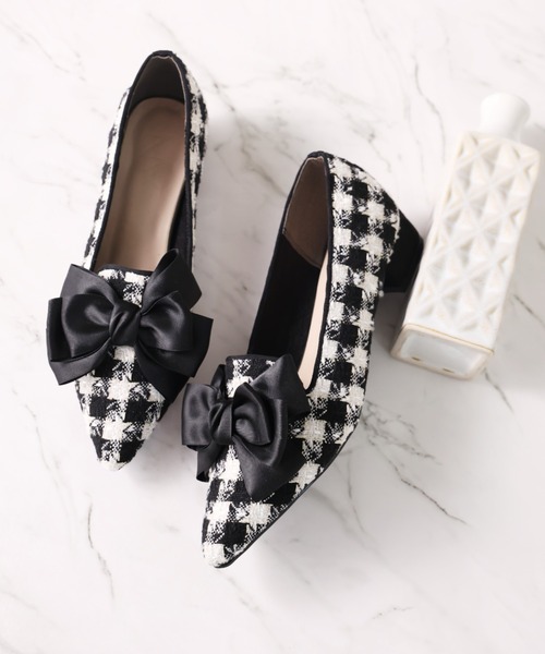 セール】ポインテッドトゥリボンパンプス（パンプス）｜VIVIAN