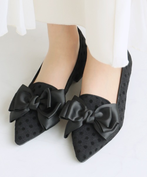セール】ポインテッドトゥリボンパンプス（パンプス）｜VIVIAN