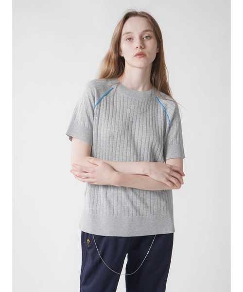 【セール】BICOLOR GLITTER RIB KNIT（ニット/セーター）｜:ETHROF（イーサオブ）