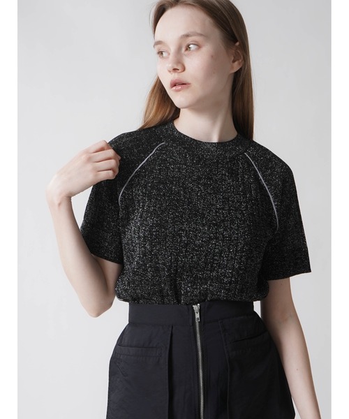 【セール】BICOLOR GLITTER RIB KNIT（ニット/セーター）｜:ETHROF（イーサオブ）ニット/セーター