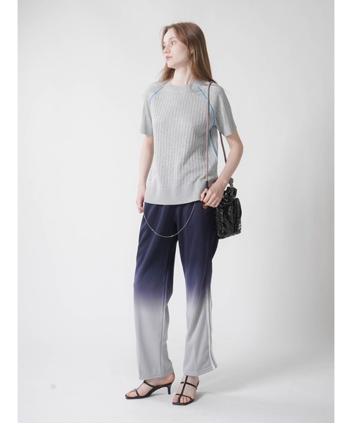【セール】BICOLOR GLITTER RIB KNIT（ニット/セーター）｜:ETHROF（イーサオブ）