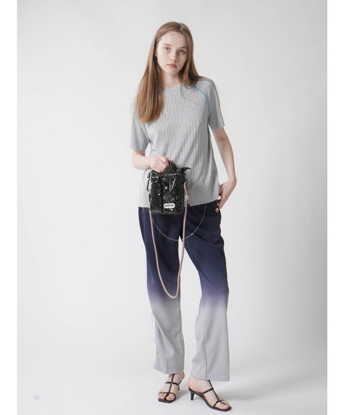 【セール】BICOLOR GLITTER RIB KNIT（ニット/セーター）｜:ETHROF（イーサオブ）