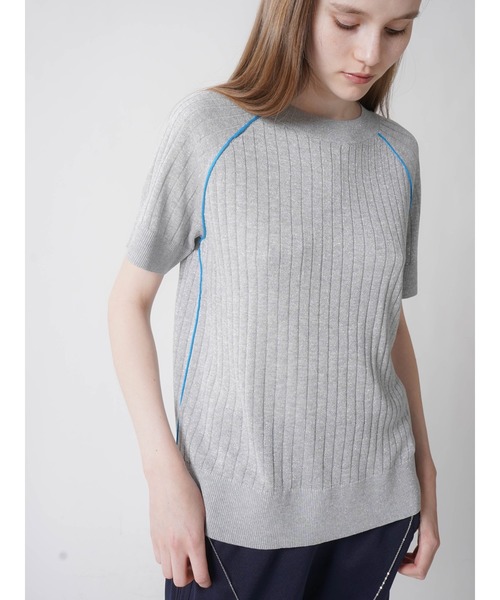 【セール】BICOLOR GLITTER RIB KNIT（ニット/セーター）｜:ETHROF（イーサオブ）