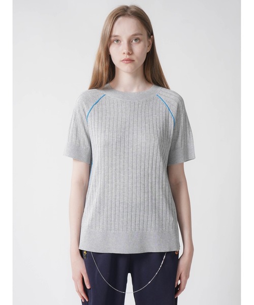 【セール】BICOLOR GLITTER RIB KNIT（ニット/セーター）｜:ETHROF（イーサオブ）