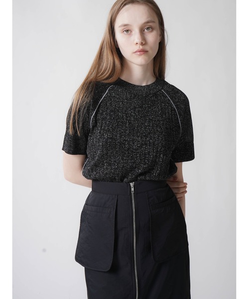 【セール】BICOLOR GLITTER RIB KNIT（ニット/セーター）｜:ETHROF（イーサオブ）