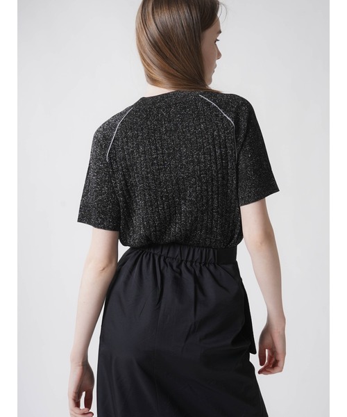 【セール】BICOLOR GLITTER RIB KNIT（ニット/セーター）｜:ETHROF（イーサオブ）