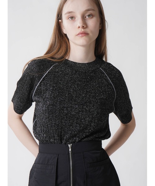 【セール】BICOLOR GLITTER RIB KNIT（ニット/セーター）｜:ETHROF（イーサオブ）