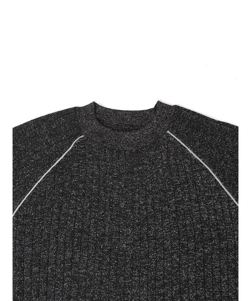 【セール】BICOLOR GLITTER RIB KNIT（ニット/セーター）｜:ETHROF（イーサオブ）