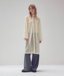 DRESSLAVE | sheer velvet tuck dress(シアーベルベットワンピース)(ワンピース)