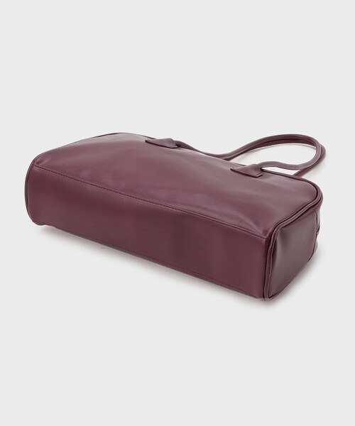 OPAQUE.CLIP（オペークドットクリップ）の「◆オイル調合皮ワイドボストンバッグ（ボストンバッグ・レディース・ボルドー/ブラック/チャコールグレー・00）」の8枚目の写真