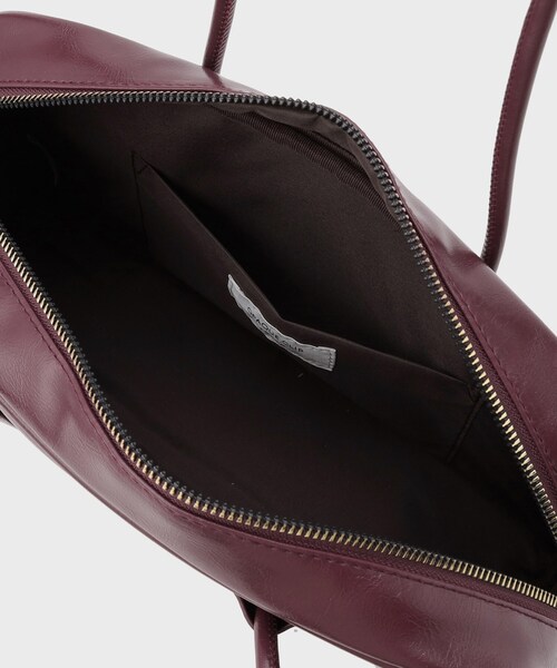 OPAQUE.CLIP（オペークドットクリップ）の「◆オイル調合皮ワイドボストンバッグ（ボストンバッグ・レディース・ボルドー/ブラック/チャコールグレー・00）」の13枚目の写真