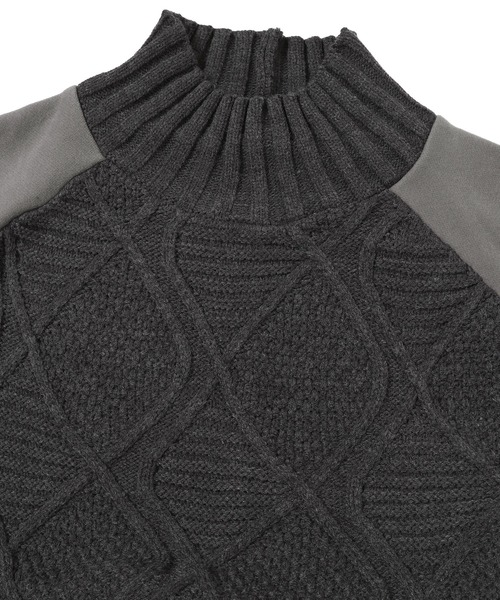 KRIFF MAYER Lady's Collection（クリフメイヤーレディースコレクション）の「スウェットドッキングニット（ニット/セーター・レディース・チャコール/ベージュ/ネイビー/ライトグレー・MEDIUM/LARGE）」の17枚目の写真