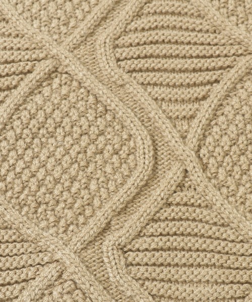 KRIFF MAYER Lady's Collection（クリフメイヤーレディースコレクション）の「スウェットドッキングニット（ニット/セーター・レディース・チャコール/ベージュ/ネイビー/ライトグレー・MEDIUM/LARGE）」の22枚目の写真