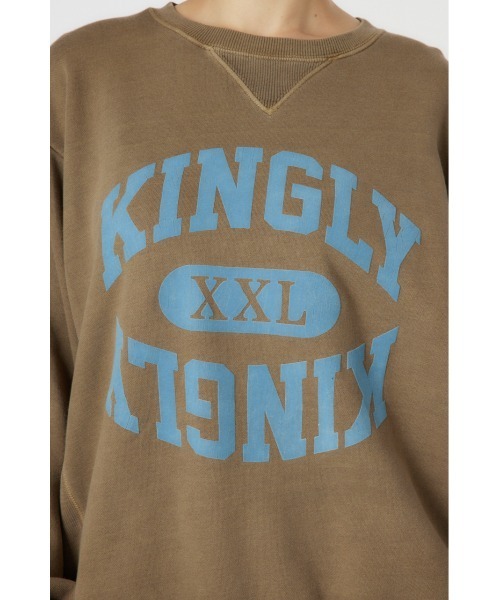 RODEO CROWNS WIDE BOWL（ロデオクラウンズワイドボウル）の「G/O VARIOUS スウェットトップス（スウェット・レディース・イエロー/ピンク/ブラウン/グレー×ホワイト・SMALL/MEDIUM）」の11枚目の写真