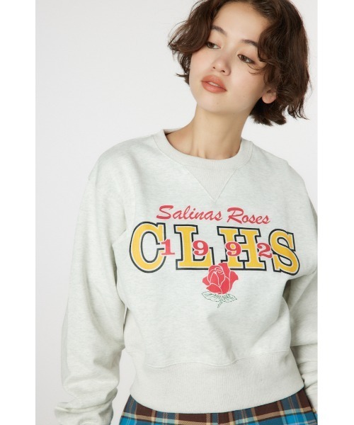 RODEO CROWNS WIDE BOWL（ロデオクラウンズワイドボウル）の「G/O VARIOUS スウェットトップス（スウェット・レディース・イエロー/ピンク/ブラウン/グレー×ホワイト・SMALL/MEDIUM）」の14枚目の写真