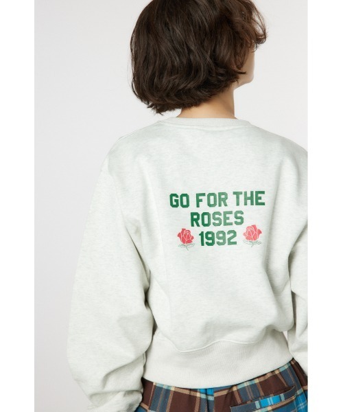 RODEO CROWNS WIDE BOWL（ロデオクラウンズワイドボウル）の「G/O VARIOUS スウェットトップス（スウェット・レディース・イエロー/ピンク/ブラウン/グレー×ホワイト・SMALL/MEDIUM）」の15枚目の写真