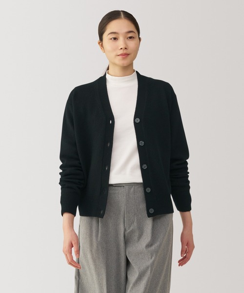 山内 ミルドウールニット・ノーカラーカーディガン 山内(ヤマウチ) / ミルドウールニット・ノーカラーカーディガン