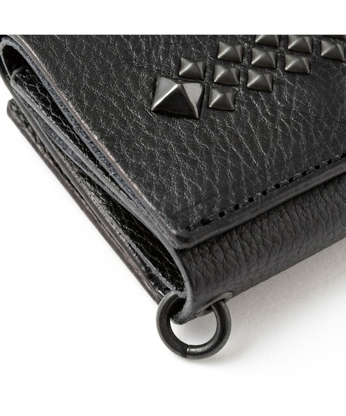 BLACK STUDS LEATHER MULTI WALLET＜EXCLUSIVE＞（財布）｜CALEE