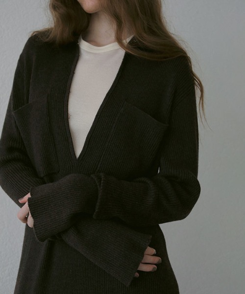 フロントホックロングニットワンピース（ワンピース）｜ETRE TOKYO 