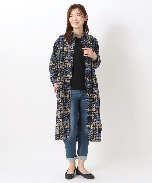 one'sterrace(ワンズテラス)の「クミハナ シャツワンピース(ワンピース・レディース・ブラック系8/グレー系4/ブルー系その他7・00)」の19枚目の写真