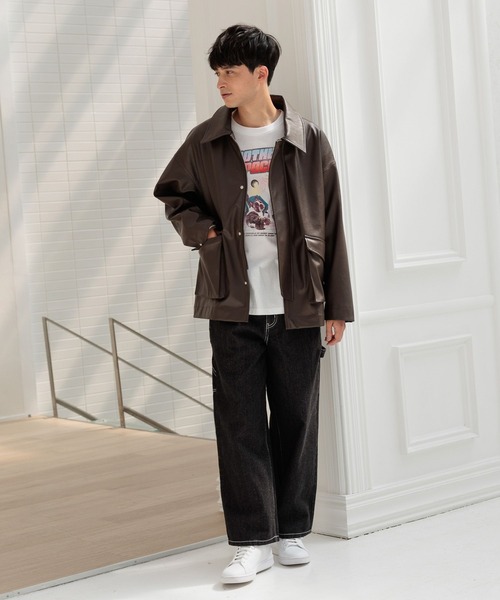 LAKOLE（ラコレ）の「ペインターデニムパンツ/145347（デニムパンツ・メンズ・グレー/ブラック/ライトブルー・SMALL/MEDIUM/LARGE）」の4枚目の写真