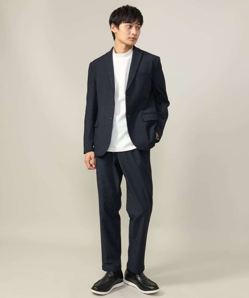 a.v.v（アーヴェヴェ）の「【ジャケインにオススメ】ポンチモックネックカットソー（Tシャツ/カットソー・メンズ・ブラウン/ホワイト/ブラック/グレー・44/48/46/50）」の8枚目の写真