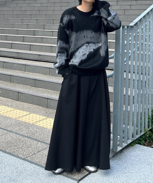 MandO(エムオー)(エムオー)の「【MandO】サイドラインワイド袴パンツ(スラックス・メンズ・ブラック/ブラック系その他・MEDIUM/LARGE)」の14枚目の写真