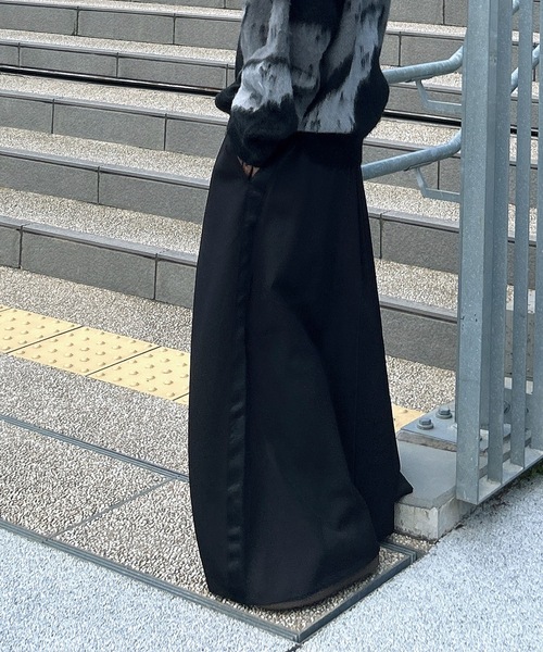 MandO(エムオー)(エムオー)の「【MandO】サイドラインワイド袴パンツ(スラックス・メンズ・ブラック/ブラック系その他・MEDIUM/LARGE)」の11枚目の写真