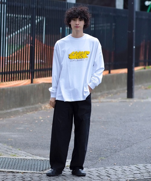 ELEMENT（エレメント）の「ELEMENT メンズ TAG LS ロンＴ 【2024年秋冬モデル】/エレメント長袖ロンT（Tシャツ/カットソー・メンズ・ホワイト/ブラック/ブラック系その他・MEDIUM/LARGE/X-LARGE）」の4枚目の写真