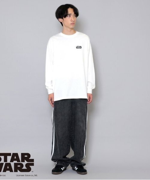 GLAZOS(グラソス)の「【大人向けサイズあり】【STAR WARS】ダース・ベイダー / バックプリント長袖Tシャツ(Tシャツ/カットソー・キッズ・ホワイト/ブラック・M/S/LL/L)」の3枚目の写真