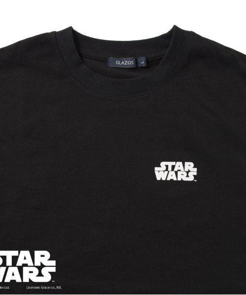 GLAZOS(グラソス)の「【大人向けサイズあり】【STAR WARS】ダース・ベイダー / バックプリント長袖Tシャツ(Tシャツ/カットソー・キッズ・ホワイト/ブラック・M/S/LL/L)」の4枚目の写真
