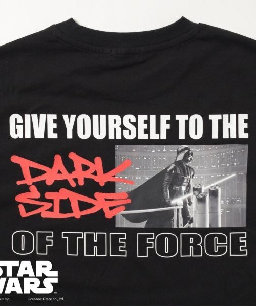 GLAZOS(グラソス)の「【大人向けサイズあり】【STAR WARS】ダース・ベイダー / バックプリント長袖Tシャツ(Tシャツ/カットソー・キッズ・ホワイト/ブラック・M/S/LL/L)」の8枚目の写真