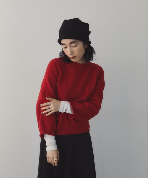 DRWCYS（ドロシーズ）の「ミドルゲージクルーニット（ニット/セーター・レディース・ホワイト/レッド・FREE）」の5枚目の写真