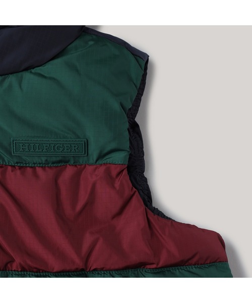 TOMMY HILFIGER(トミーヒルフィガー)の「BOYS カラーブロックリップストップパデッドベスト(ダウンベスト・キッズ・グリーン・130cm/140cm/150cm/160cm)」の8枚目の写真